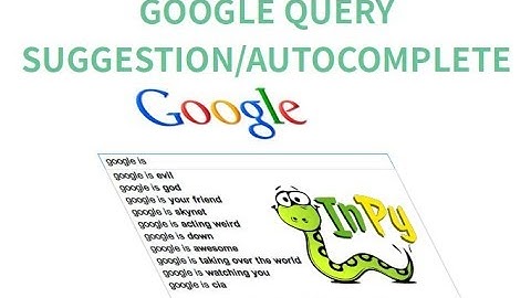 Google Search Query Suggestions API
