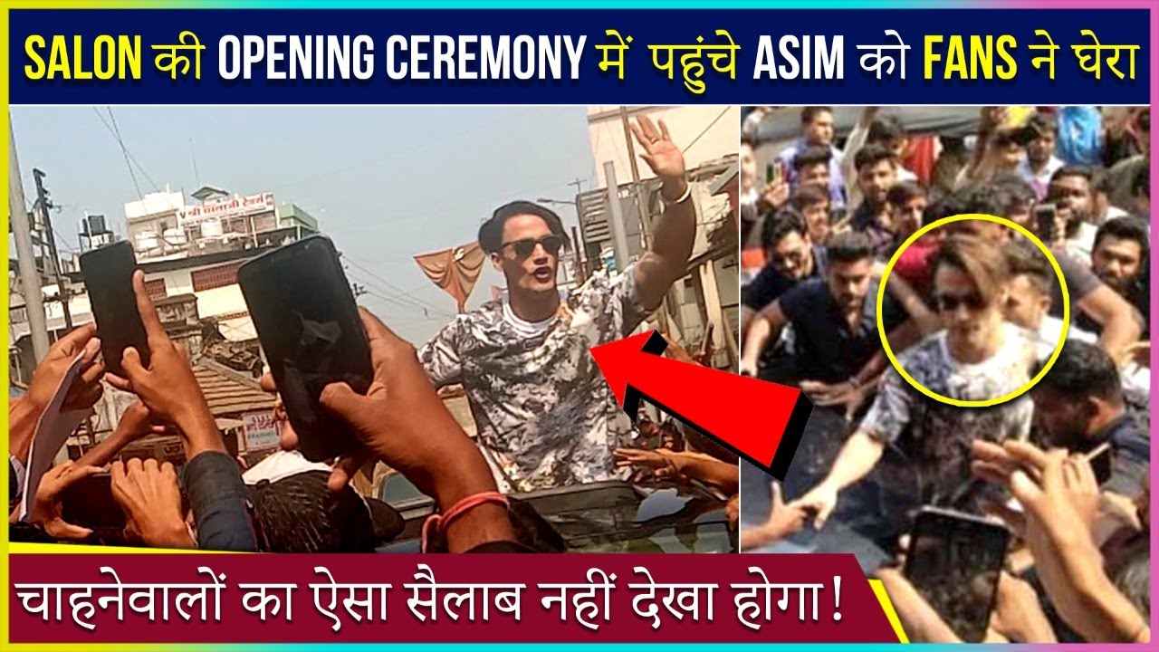 Asim Riaz Gets Mobbed By Fans During An Opening Ceremony Of A Salon