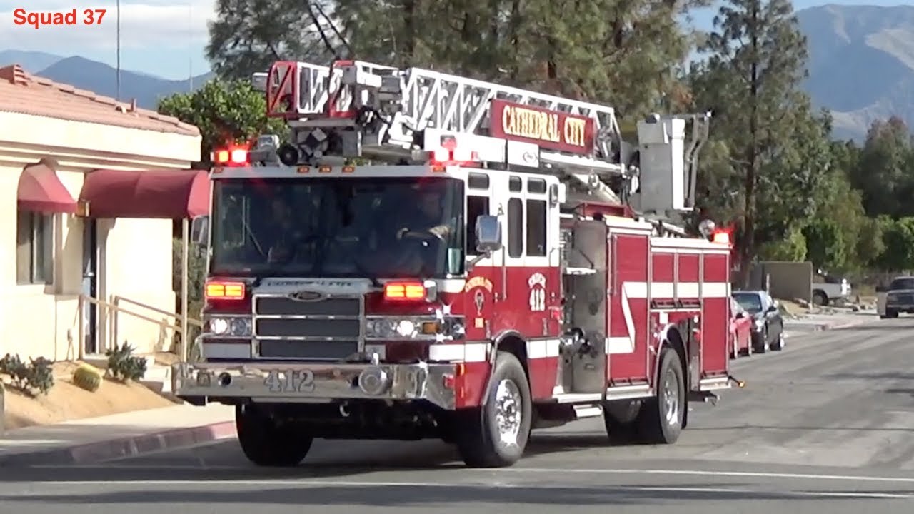 Cathedral City Fire T412 Responding YouTube