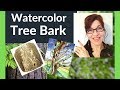 How to Paint Tree Bark (Amazing Watercolor techniques)