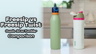 Owala Freesip 24 Oz Water Bottle Vs Freesip Twist Bottle