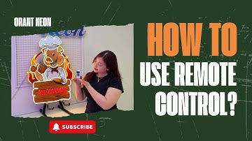 ORANT NEON - How to use LED Neon Sign remote?