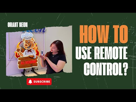 ORANT NEON - How to use LED Neon Sign remote?