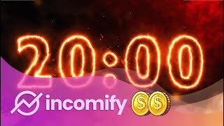 20 Minute Countdown 🔥FIRE Timer | Visit INCOMIFY