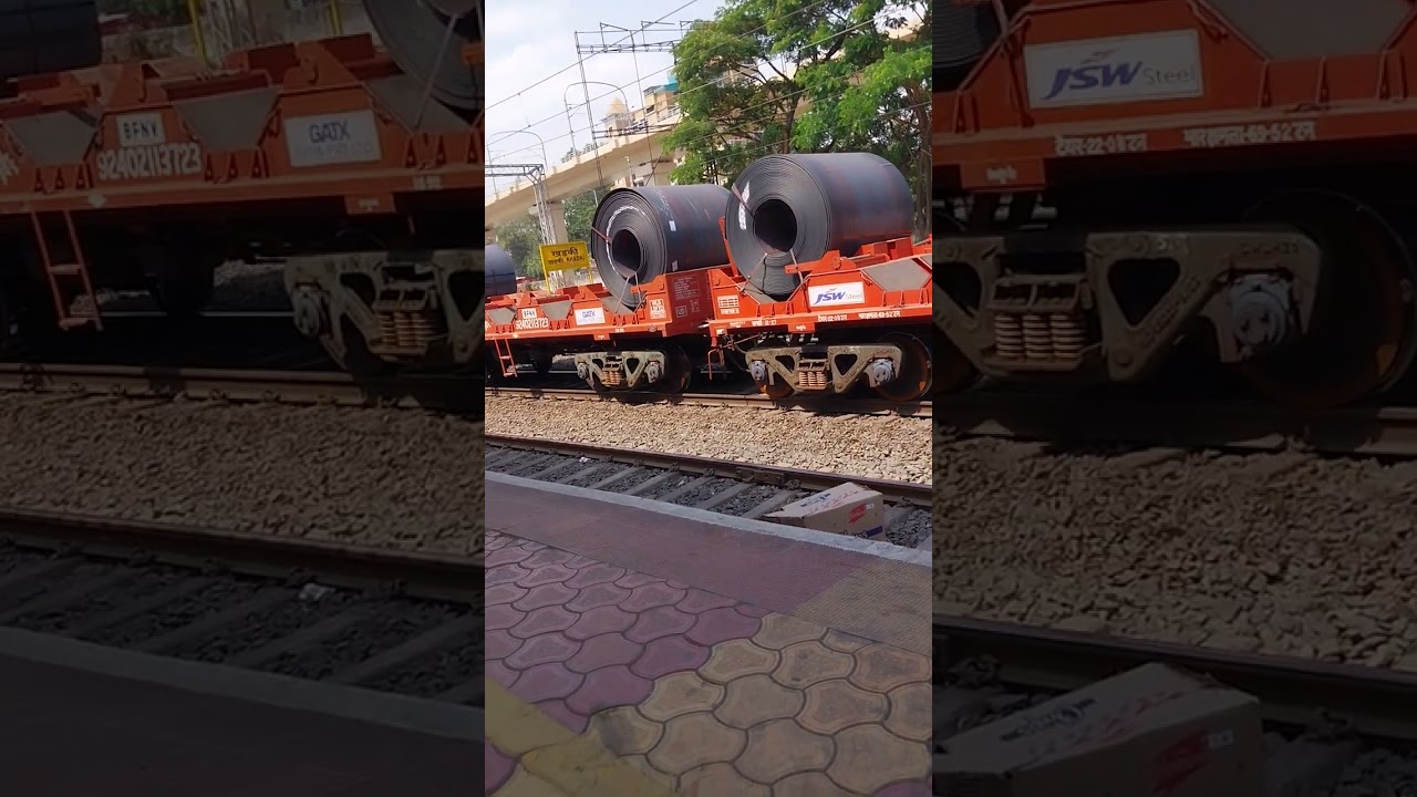 Goods train | Maal Gadi | Steel transport | JSW steel | indian railway transporting jsw steel