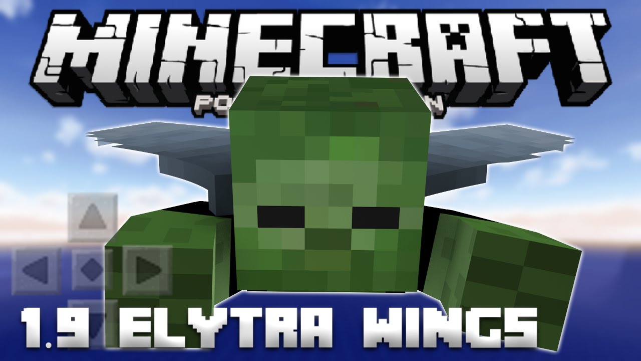 1.9 ELYTRA WINGS in Minecraft PE - Elytra Mod for MCPE 0.14.0 (Pocket Edition)