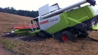 'Atlantis 1 ist versunken!'  Fendt 936, 930 & Kettenbagger retten Claas Lexion in Lettland!