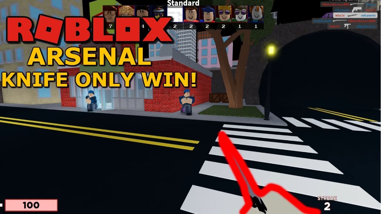 Winning But Only With The Knife Roblox Arsenal Youtube - raging at arsenal roblox arsenal gameplay youtube