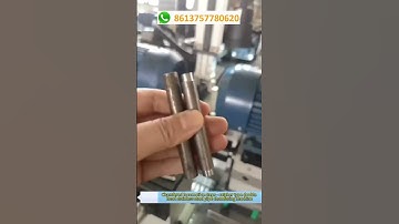 Chamfered locomotive steps - catcher type double head stainless steel pipe chamfering machine