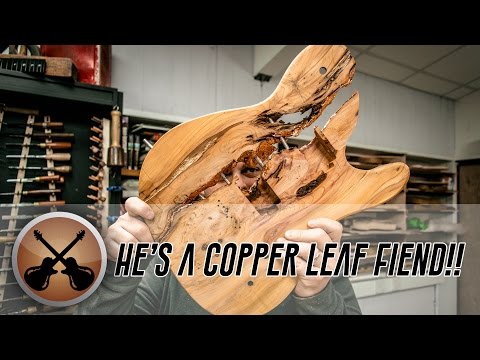 Split Body Copper Leafed Madness... In a Guitar??   (Part 1)