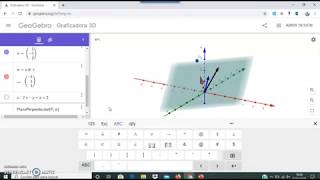Space geometry with the Geogebra 3G calculator screenshot 3