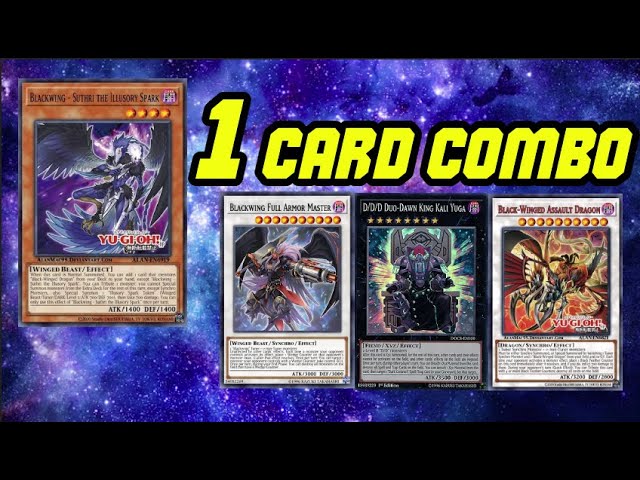 1 card combo yugioh 1 CARD (SUTHRI) FULL COMBO - BEST NEW BLACKWING - TOO MANY OPTIONS