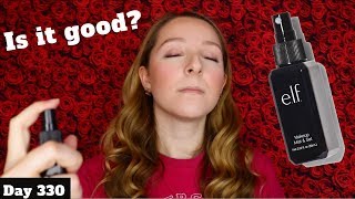 elf Makeup Mist Spray Review | Day 331 of New Makeup Every Day - YouTube