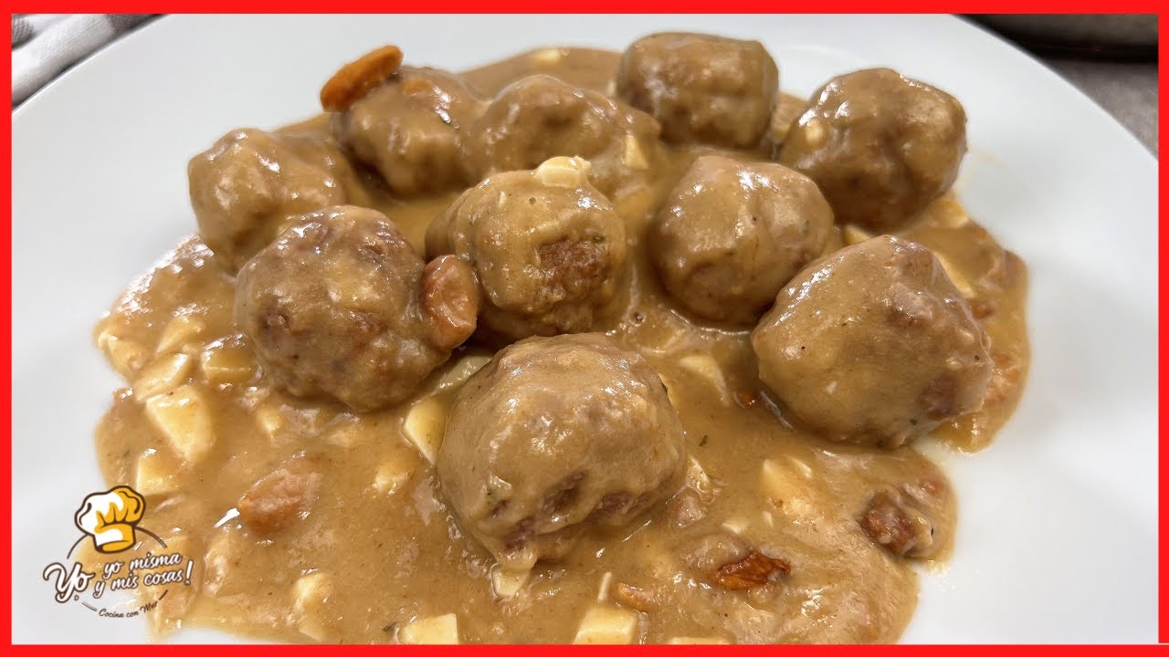 ⭐➡️ ALBÓNDIGAS a la PEPITORIA ⭐ una salsa de lo mas cremosa y sabrosa