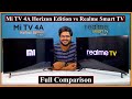Mi TV 4a Horizon Edition VS Realme 32 Inch Smart Android LED TV Full Comparison in Detail