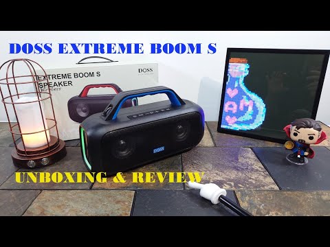 DOSS Extreme Boom S Compact Boombox 🛜 Unboxing 📦 Review - 60w
