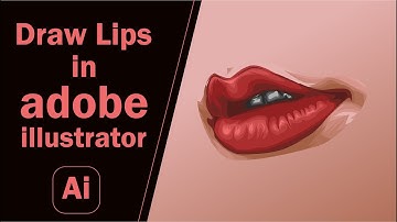 How to draw vector lips in adobe illustrator | vector lips tutorial in illustrator |  Tutorial