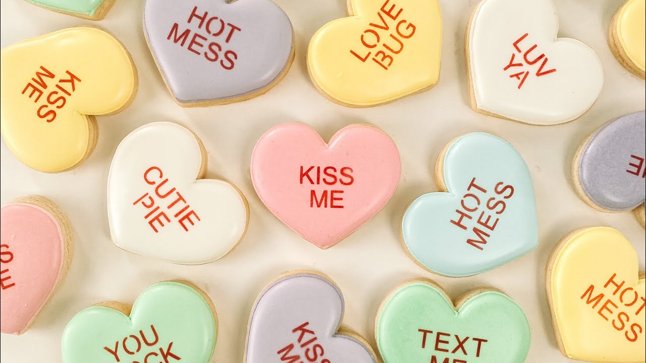 Valentine's Day Conversation Heart Cookies – www