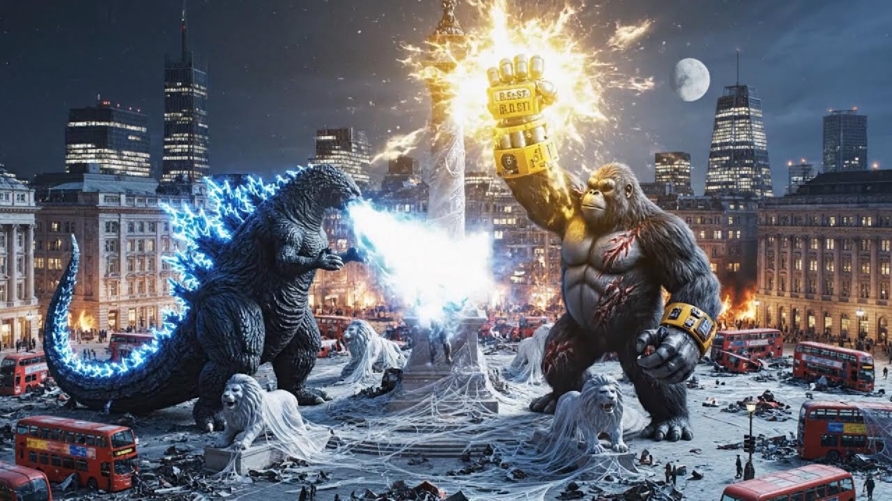 Kong & Godzilla vs. Black Widow Hive: The Web of Death! | Monster Mayhem