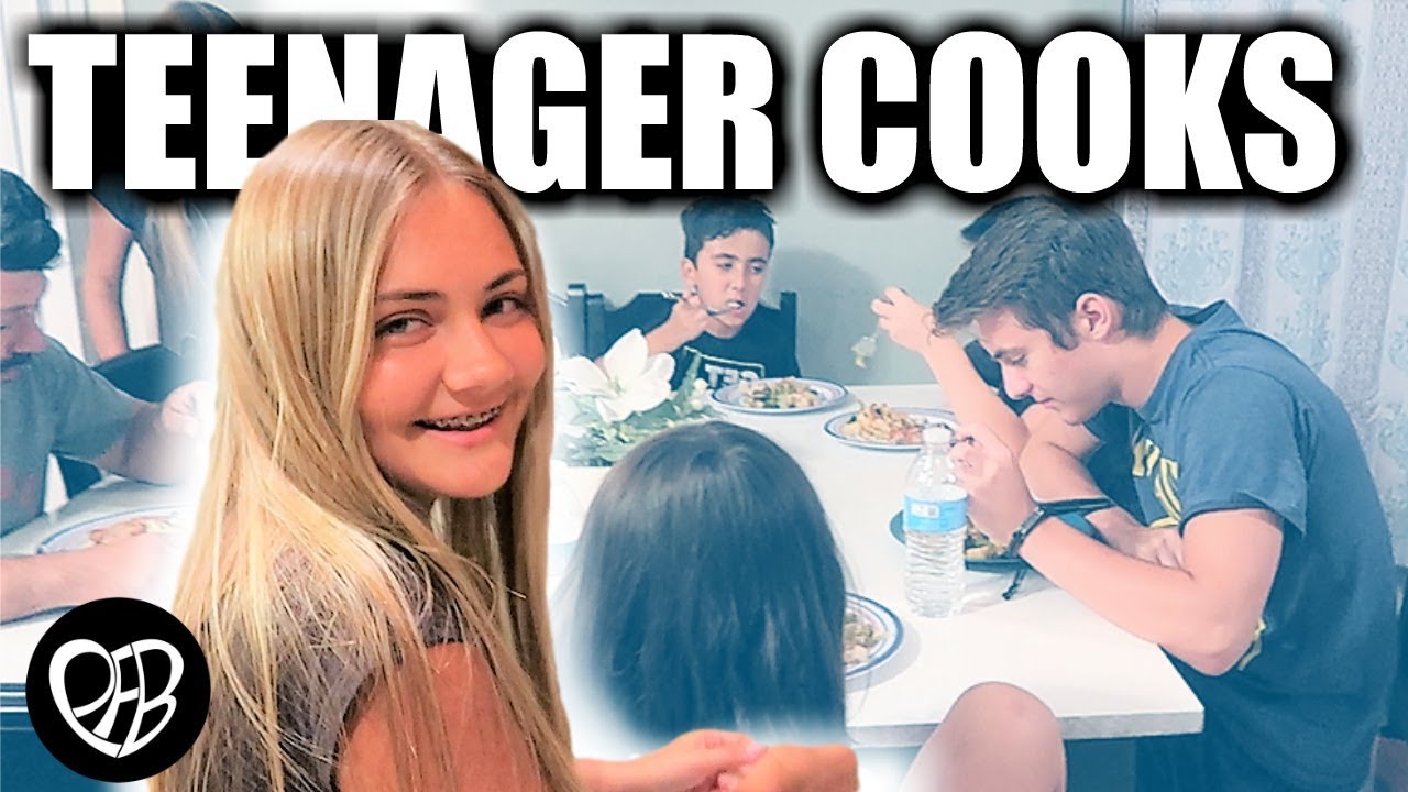 TEENAGER COOKS DINNER for OUR FAMILY of 7 | PHILLIPS FamBam Vlogs
