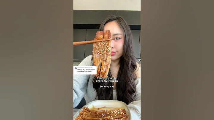 non-spicy enoki mushroom 🫶🏻 #food