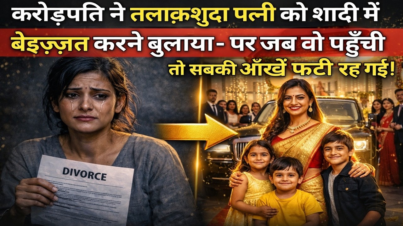 करोड़पति ने तलाक़शुदा पत्नी को शादी में बेइज़्ज़त करने बुलाया- पर जब वो पहुँची तो.. Emotional Story