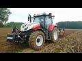 Steyr Profi Classic 6145 with 4 furrow Aerts plow