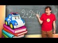 Giocattoli a scuola. Video e giochi educativi per bambini. Robocar Poli episodi