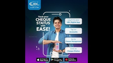 UBL Digital App- Track your UBL bank cheque with absolute ease!