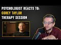 Real Psychologist Reacts to Corey Taylor from Slipknot on The Therapist