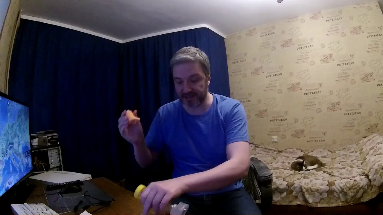 Использование спейсера Free-breath Baby Flow для ингаляции кошек при Астме