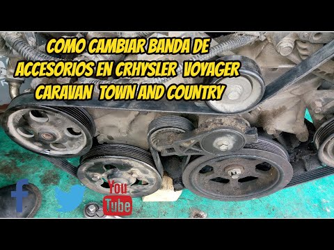 Video como cambiar banda de accesorios chrysler voyager... - youtube