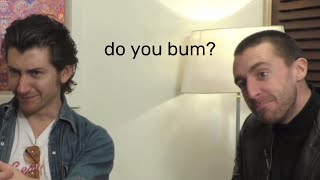 Alex Turner and Miles Kane goofing off during an interview for 6 minutes straight
