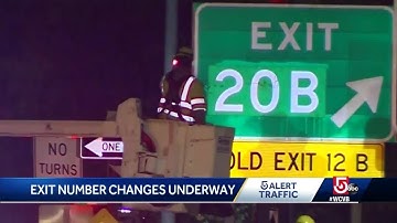 Mass. begins exit number switcheroo on roads across state