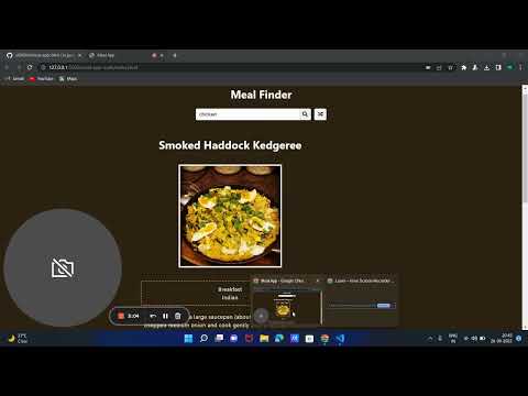 Meal App  html css js beginner project