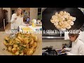 vlogmas day 21 | vegan chocolate covered crackers &amp; sriracha honey shrimp