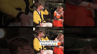#RyanGosling & #EmilyBlunt totally LOSE IT while talking #TheFallGuy! 🤣😂💀 #shorts