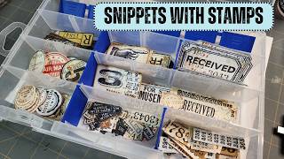 Snippet Stash Mass Make #junkjournal #ephemera #craftwithme