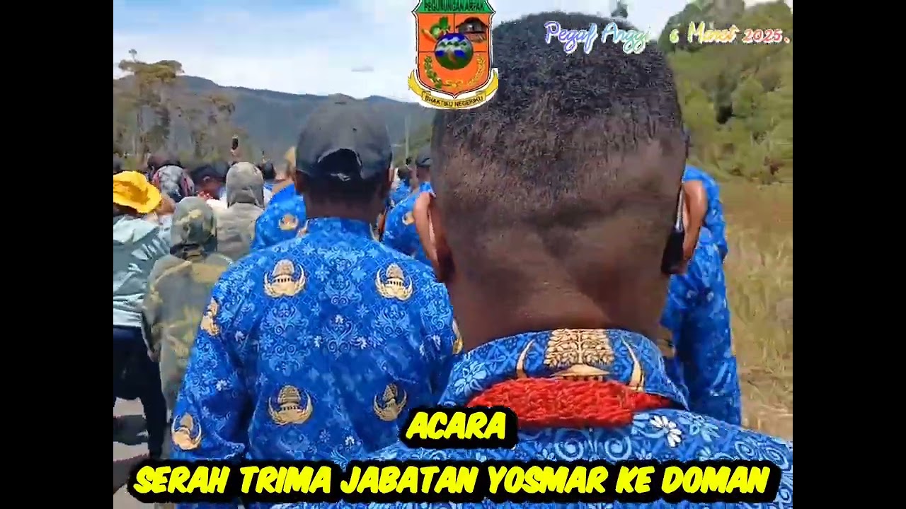 ACARA SERAH TRIMA JABATAN YOSMAR KE DOMAN BUPATI AKTIF PEGAF 2025-2030.
