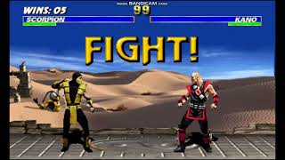Ultimate Mortal Kombat 3 Scorpion Playthrough