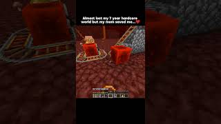 my mom is a retired player 🥀 #minecraft #minecraftmemes #minecraftshorts #minecraftsurvival #gaming