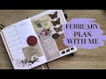 PLAN WITH ME || February 2021 Bullet Journal Set Up || Vintage Theme