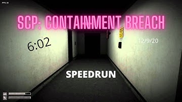 6:02 SCP CONTAINMENT BREACH SPEEDRUN Any% Gate B Ending 1 w/o OoB
