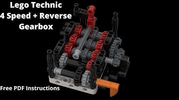 4 Speed Lego Technic Gearbox - Instructions