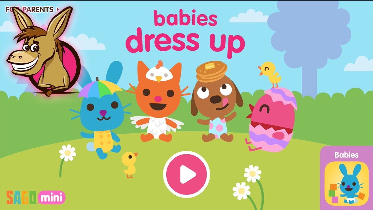 Disfrazar a Bebés Babies dress up App Gameplay [Sago Mini] YouTube