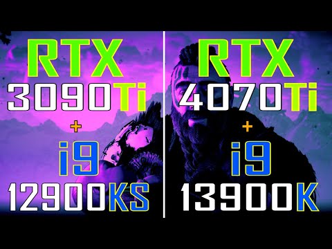 RTX 3090Ti + INTEL i9 12900KS vs RTX 4070Ti + INTEL i9 13900K // PC GAMES BENCHMARK TEST //