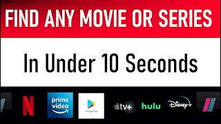Find Any Movie or Series In Under 10 Seconds - Use JustWatch