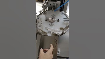 Automatic rotary single head bottle cap wad foil liner insertion machine