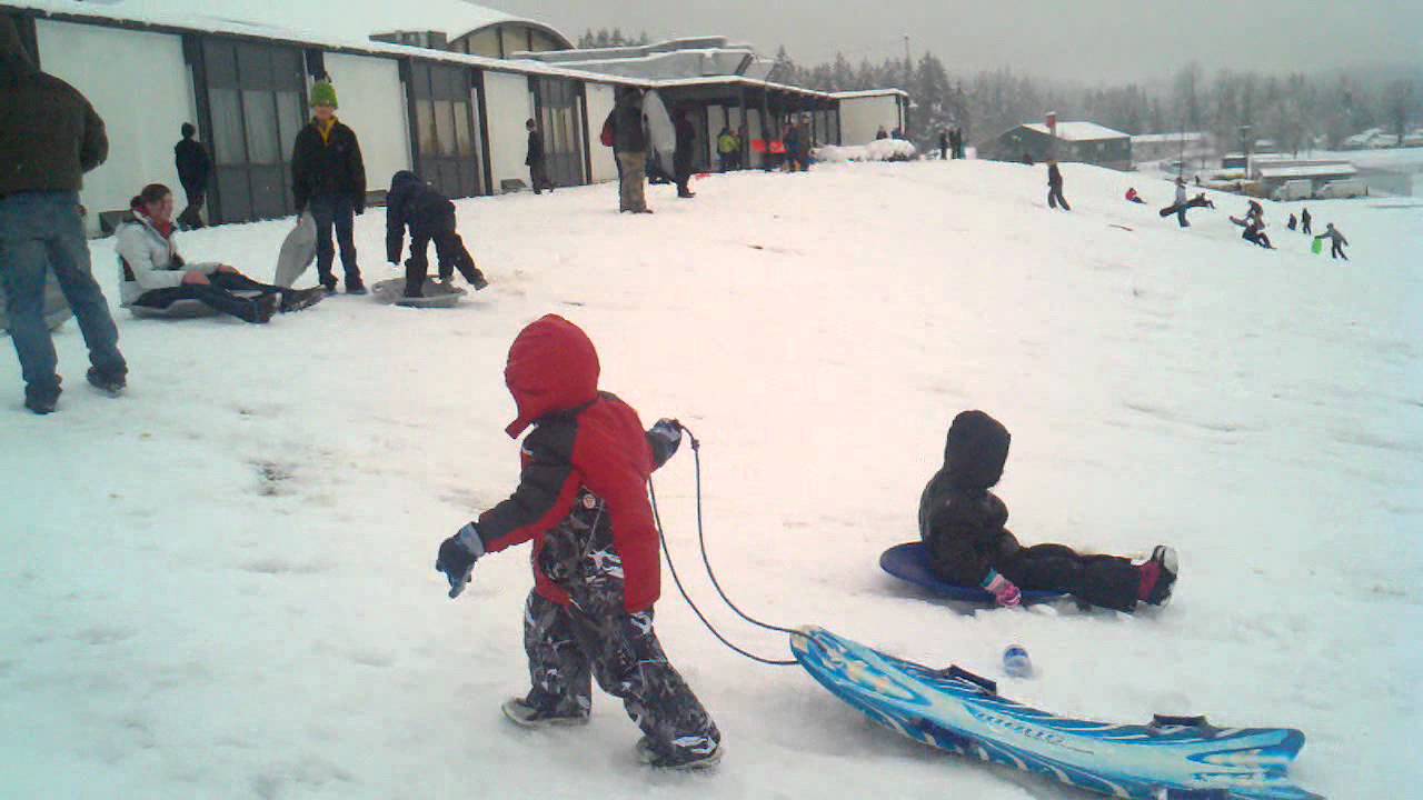 Sledding at Sweet Home Junior High camera iphone 8 plus apk