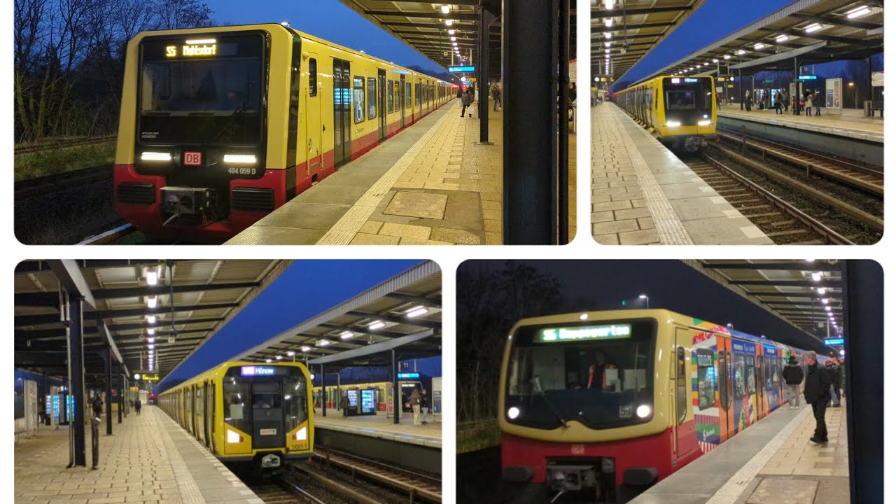 S+U-Bahn Berlin|Züge am Bahnhof Wuhletal #3 [U5/S5]